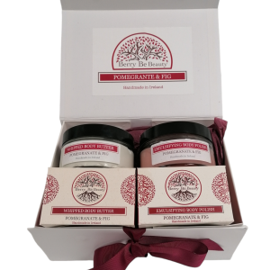 Pomegranate and Fig Whipped Body Butter and Emulsifying Body Polish Gift Box
